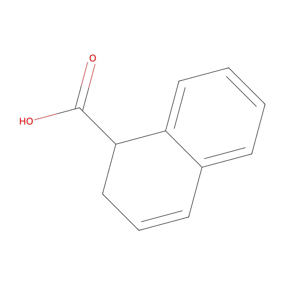 1,2-Dihydronaphthalene-1-carboxylic acid molecular structure, CAS 16827-42-2