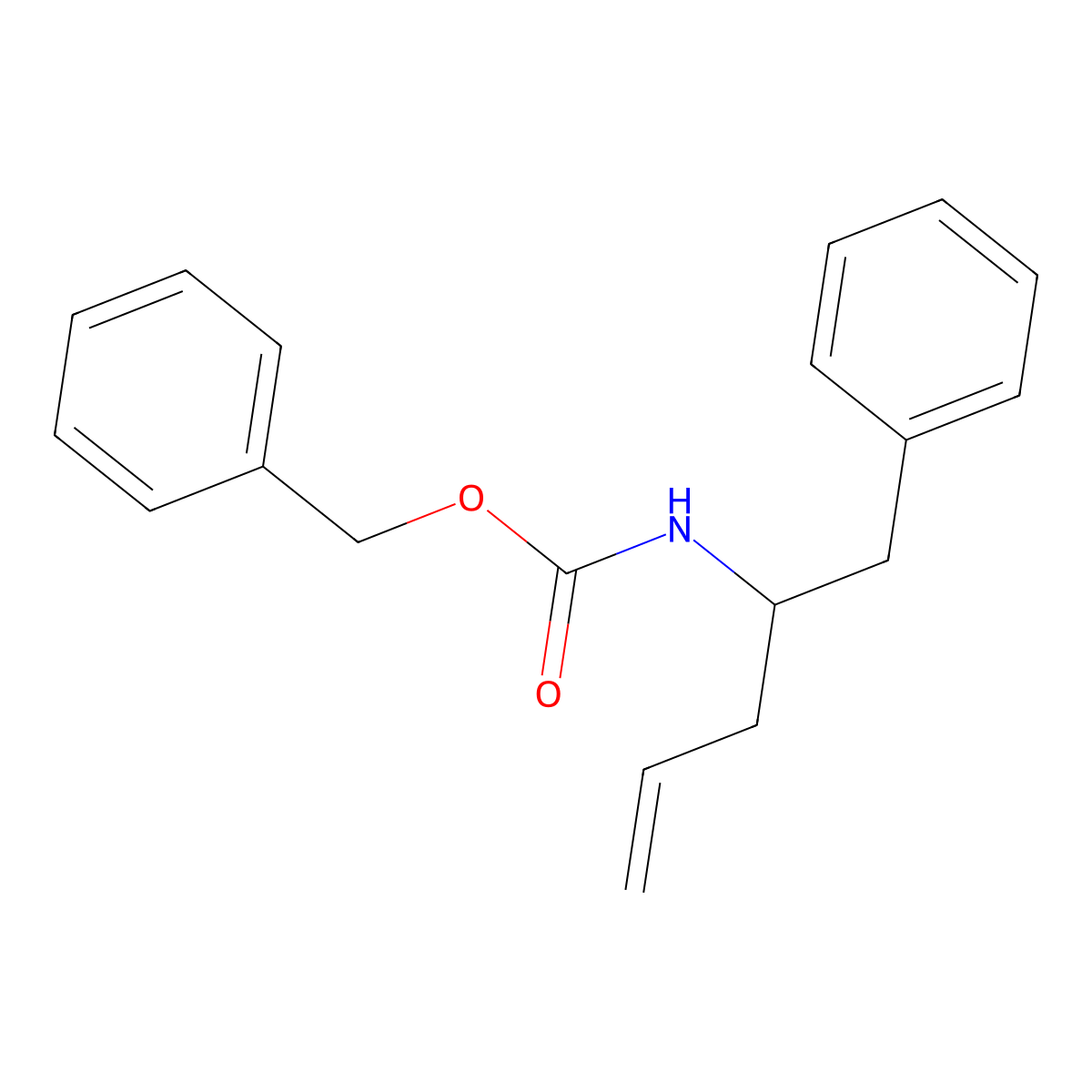 Benzyl N-(1-phenylpent-4-en-2-yl)carbamate molecular structure, CAS 168271-83-8