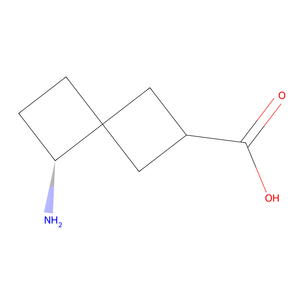 (2R,4s,5R)-5-aminospiro[3.3]heptane-2-carboxylic acid molecular structure, CAS 1682749-17-2