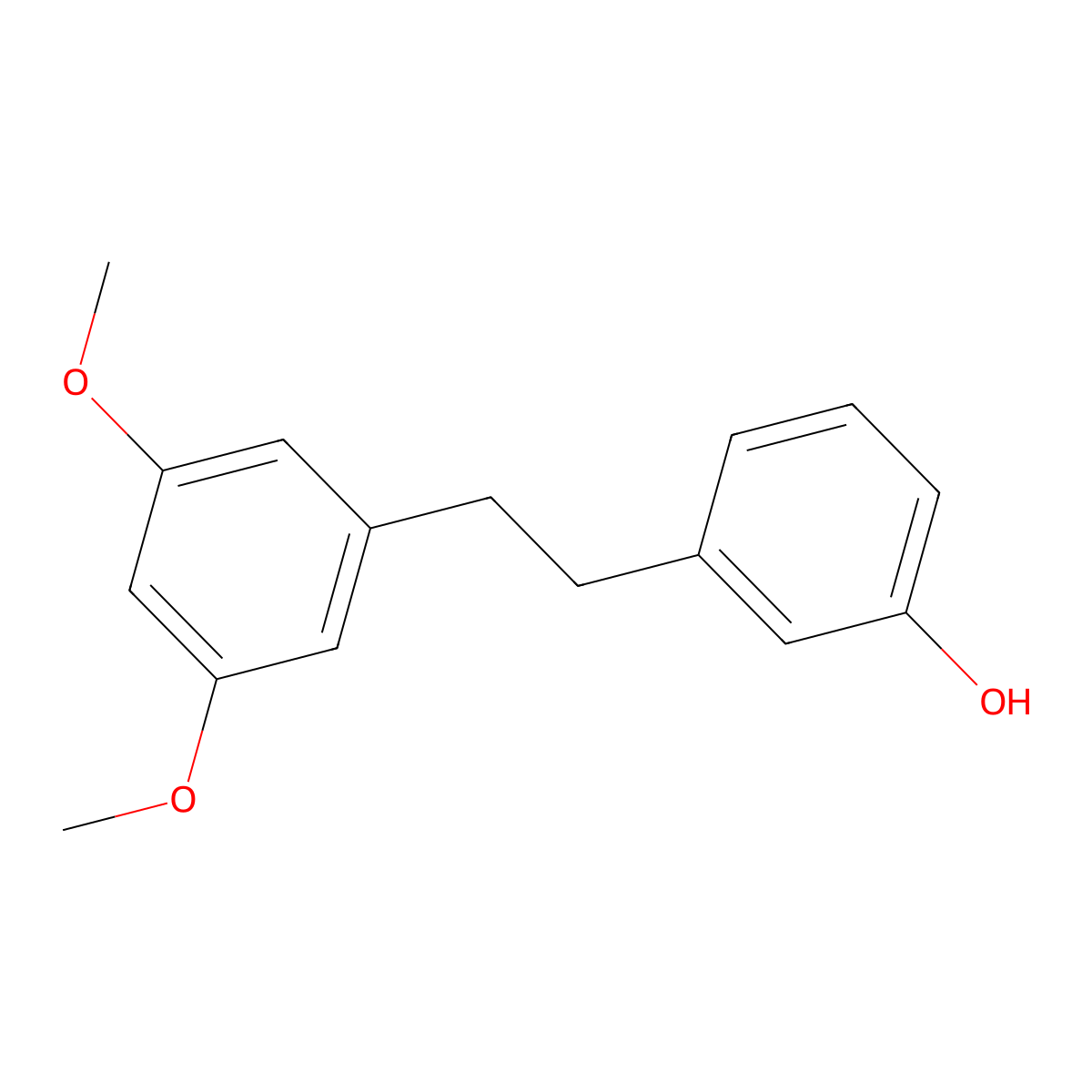 3,5-Dimethoxy-3'-hydroxybibenzyl molecular structure, CAS 168281-05-8