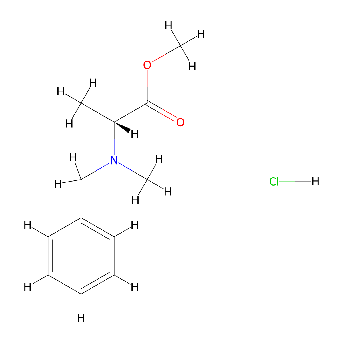 Bzl,ME-D-ala-ome hcl molecular structure, CAS 168292-71-5