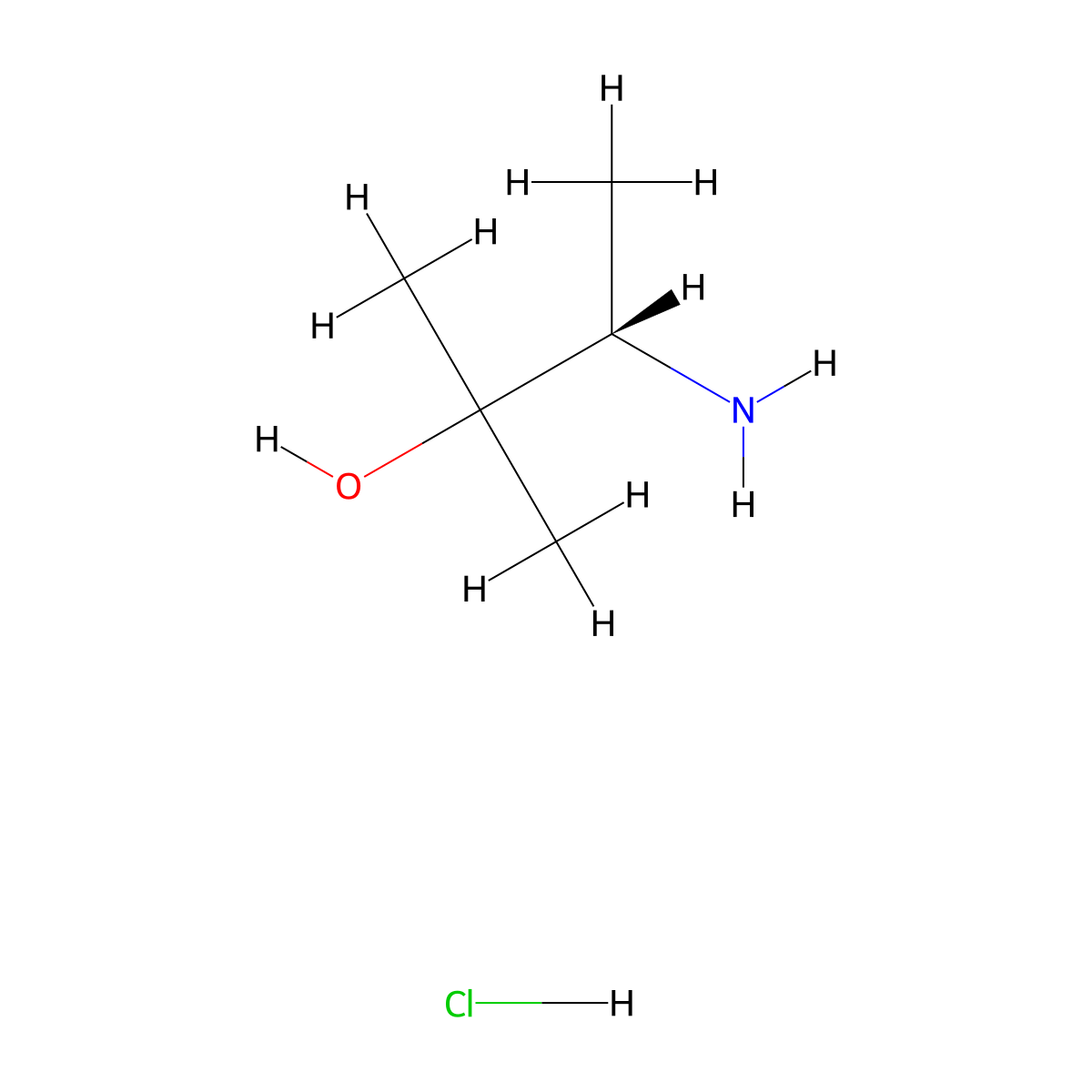 (3S)-3-amino-2-methylbutan-2-ol hydrochloride molecular structure, CAS 168297-76-5