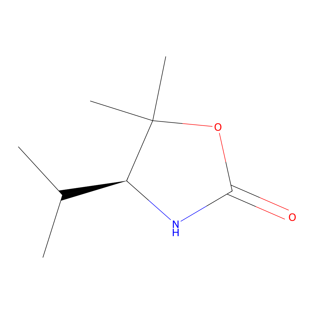 (S)-4-Isopropyl-5,5-dimethyl-2-oxazolidinone molecular structure, CAS 168297-86-7