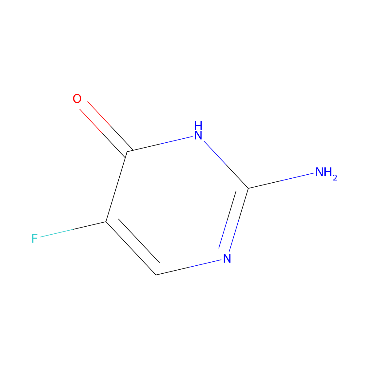 5-Fluoroisocytosine molecular structure, CAS 1683-86-9