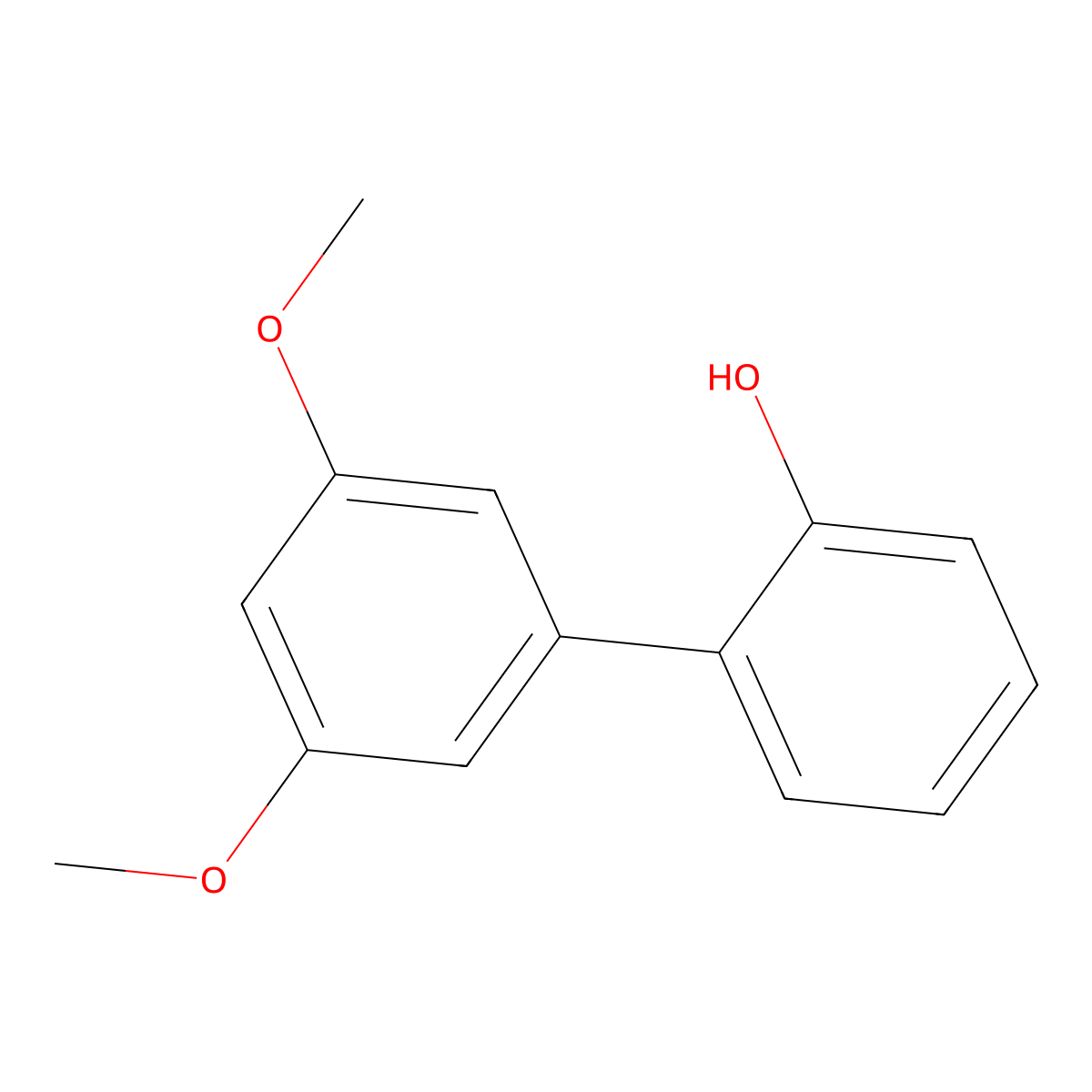 2-(3,5-Dimethoxyphenyl)phenol molecular structure, CAS 168301-25-5