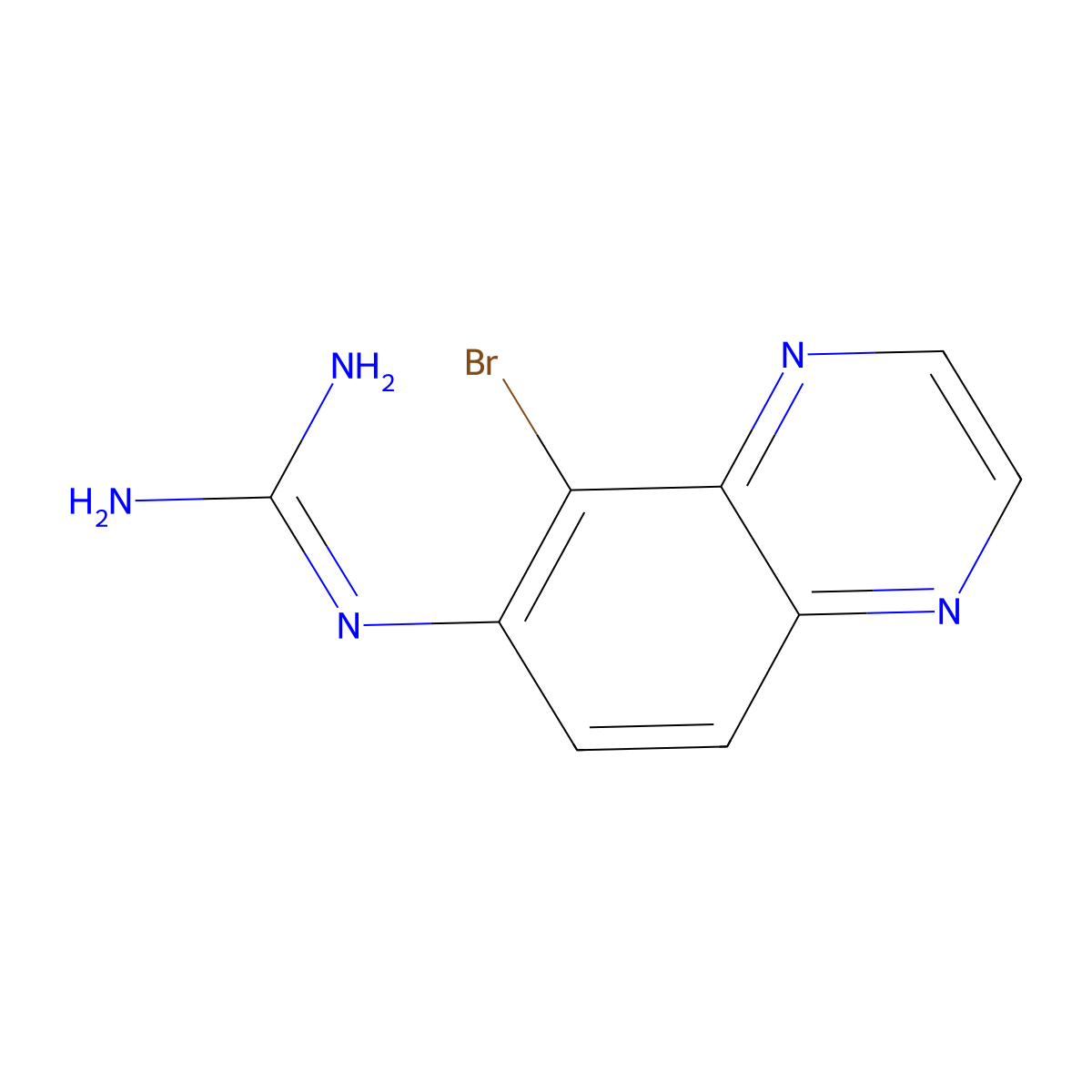 N-(5-Bromoquinoxalin-6-yl)guanidine molecular structure, CAS 168329-48-4