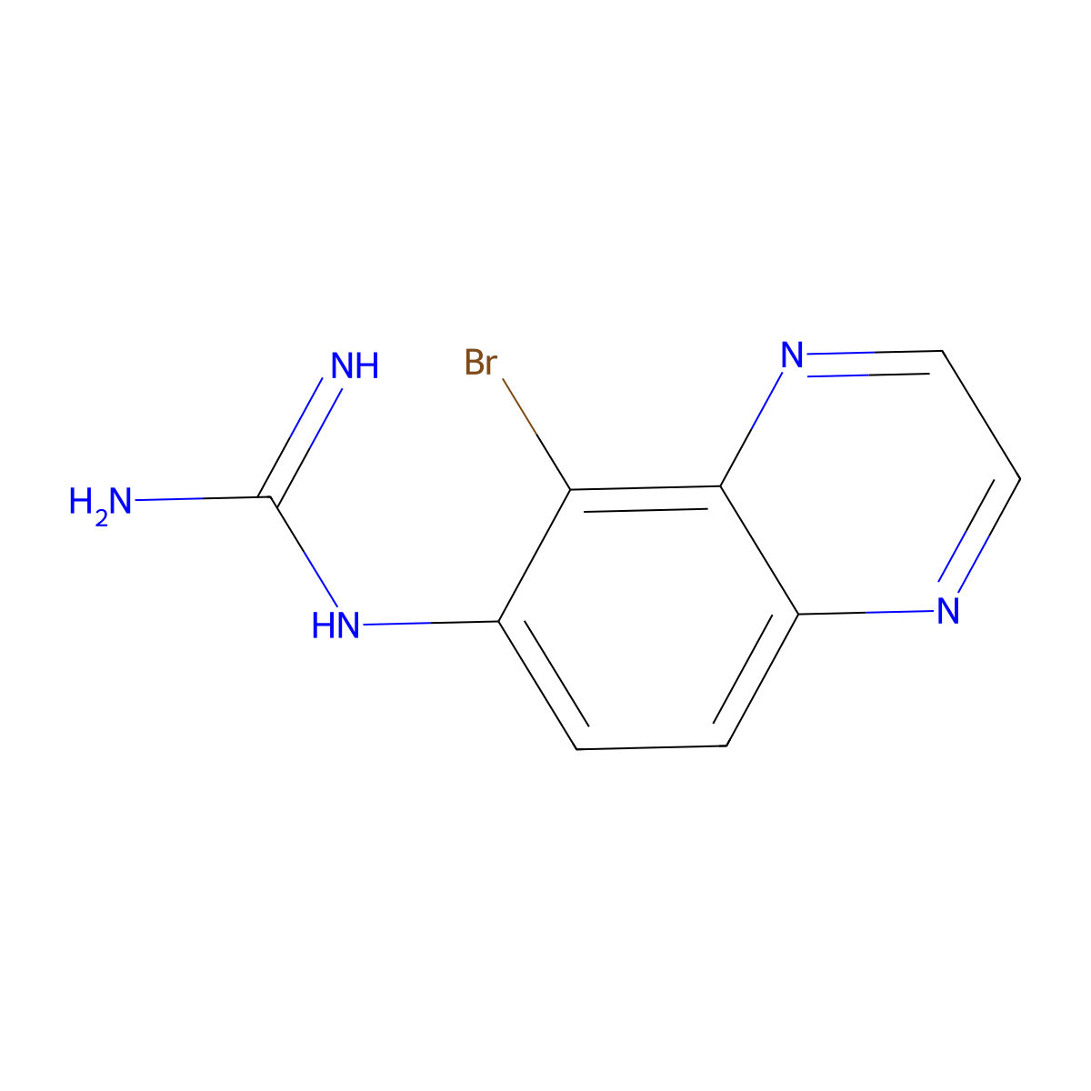 N-(5-Bromoquinoxalin-6-yl)guanidine molecular structure, CAS 168329-48-4