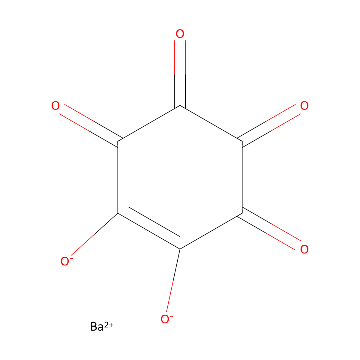 5-Cyclohexene-1,2,3,4-tetrone, 5,6-dihydroxy-, barium salt (1:1) molecular structure, CAS 16833-52-6
