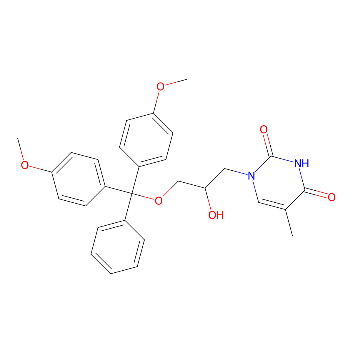 (S)-DMT-glycidol-T molecular structure, CAS 168332-12-5