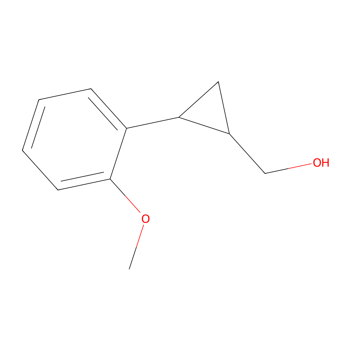 (trans-2-(2-Methoxyphenyl)cyclopropyl)methanol molecular structure, CAS 1683523-44-5