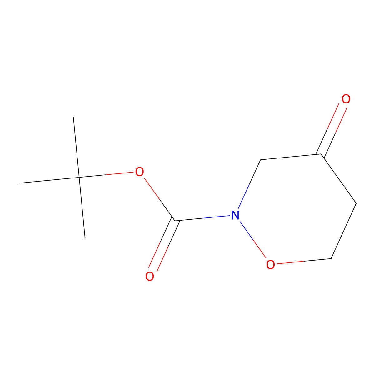 Tert-butyl 4-oxo-1,2-oxazinane-2-carboxylate molecular structure, CAS 1683529-08-9
