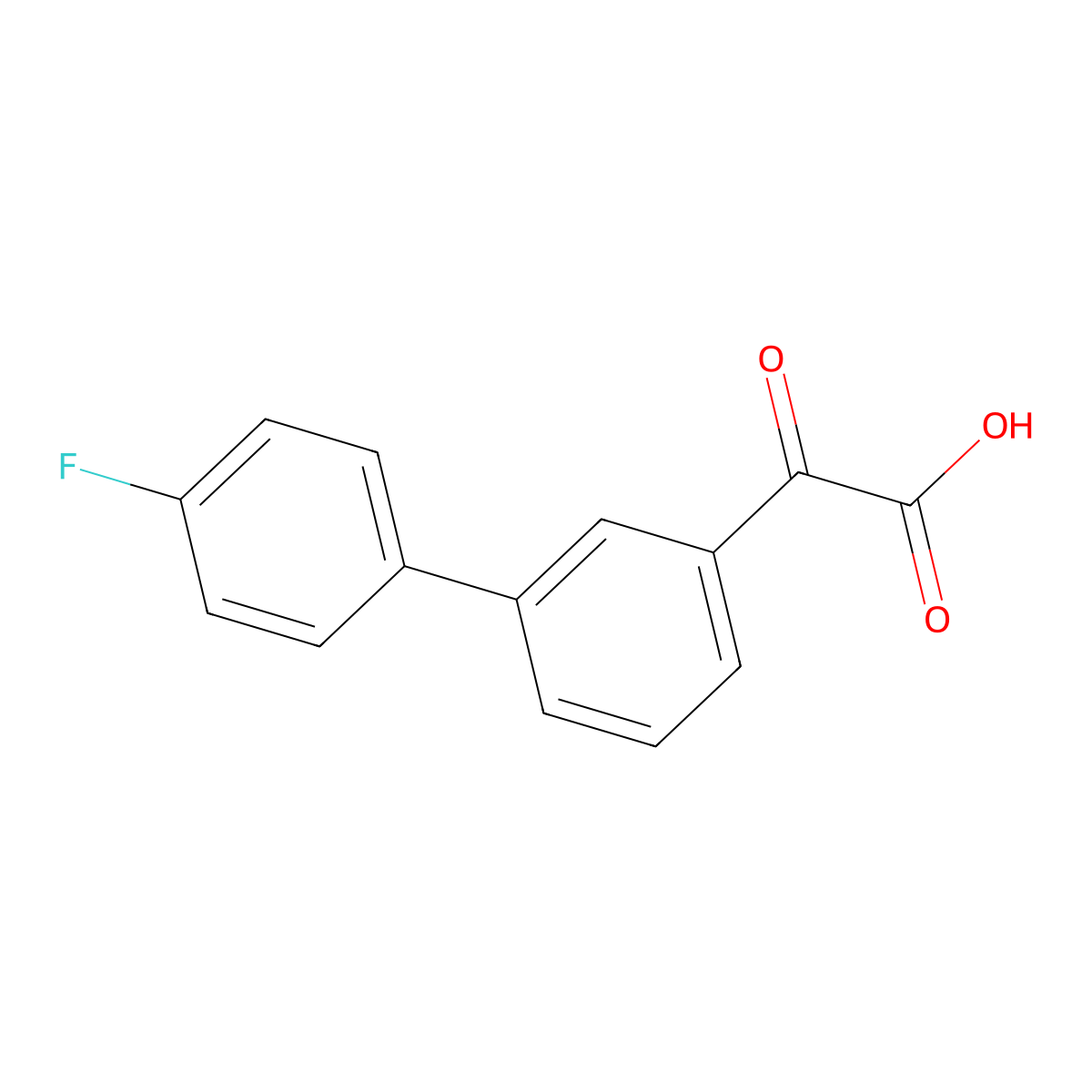 2-(4'-Fluoro-[1,1'-biphenyl]-3-yl)-2-oxoacetic acid molecular structure, CAS 1683546-10-2