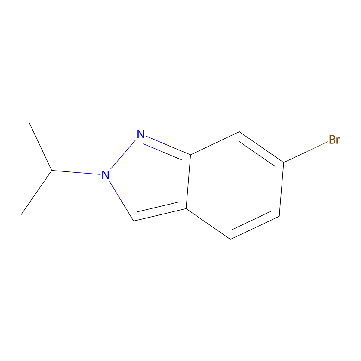 6-Bromo-2-isopropyl-2H-indazole molecular structure, CAS 1683546-11-3