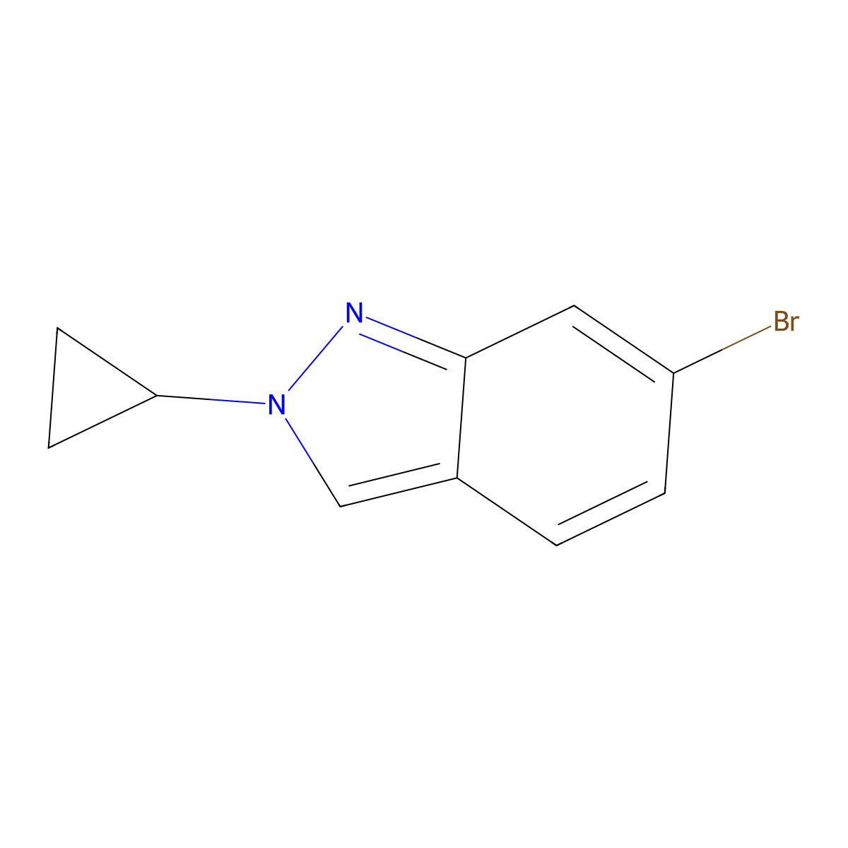 6-Bromo-2-cyclopropylindazole molecular structure, CAS 1683546-38-4