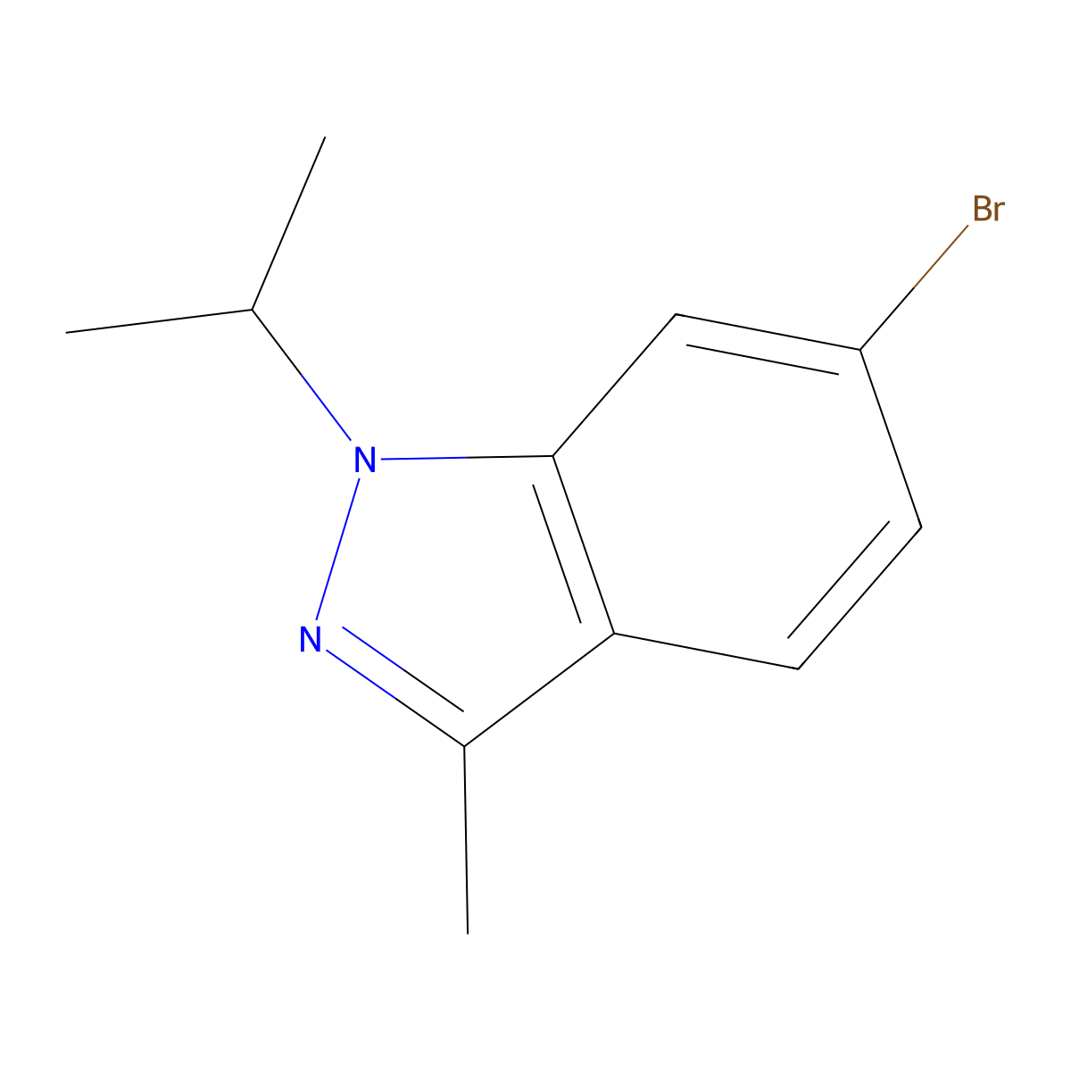 6-Bromo-3-methyl-1-(1-methylethyl)-1H-indazole molecular structure, CAS 1683547-34-3