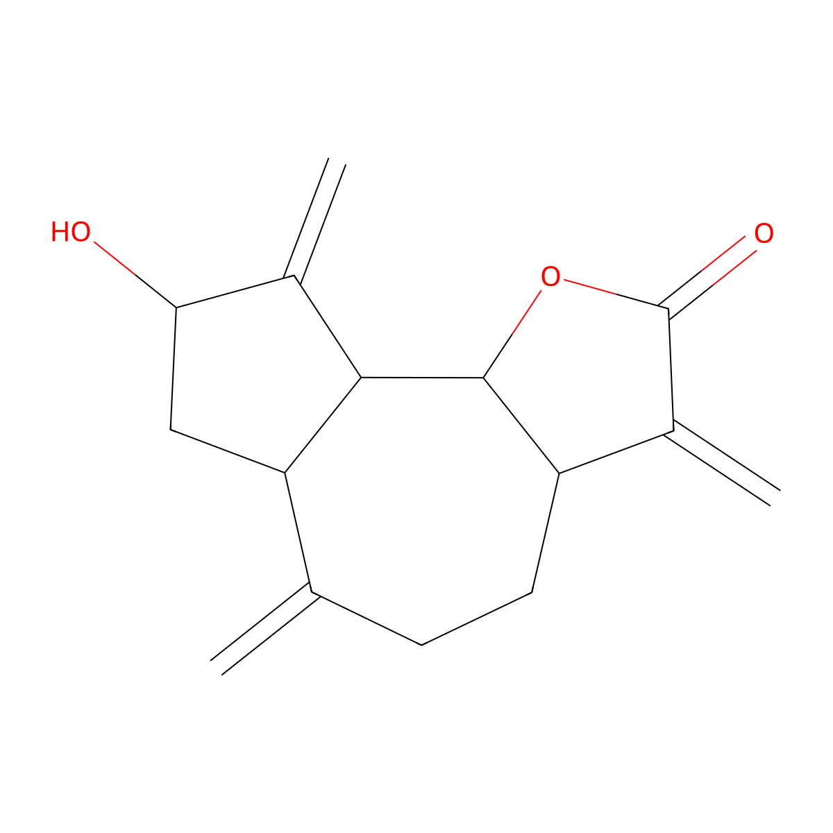 Zaluzanin C molecular structure, CAS 16838-87-2