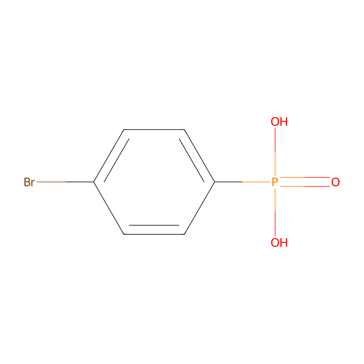 (4-Bromophenyl)phosphonic Acid molecular structure, CAS 16839-13-7