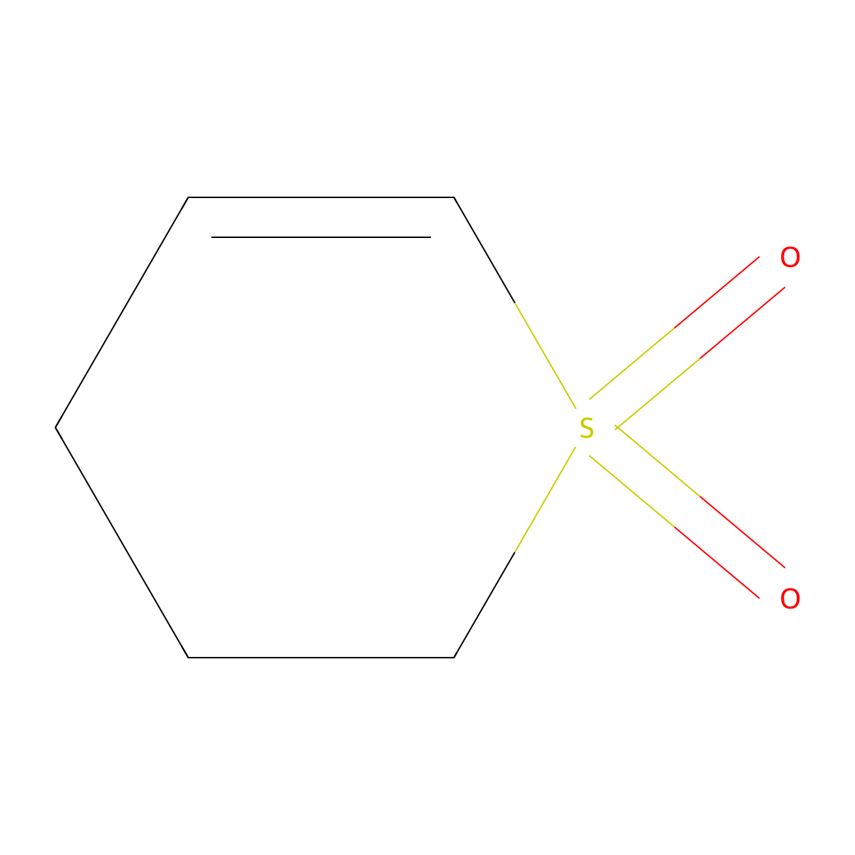 Thiacyclohex-2-ene, 1,1-dioxide molecular structure, CAS 16841-51-3