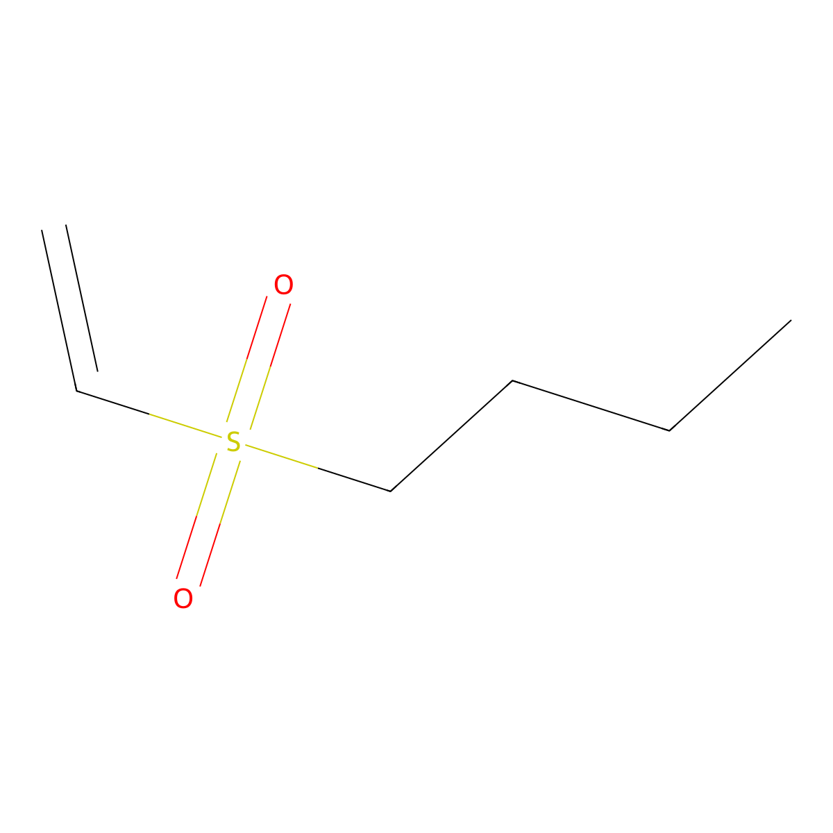 Butyl vinyl sulfone molecular structure, CAS 16841-53-5