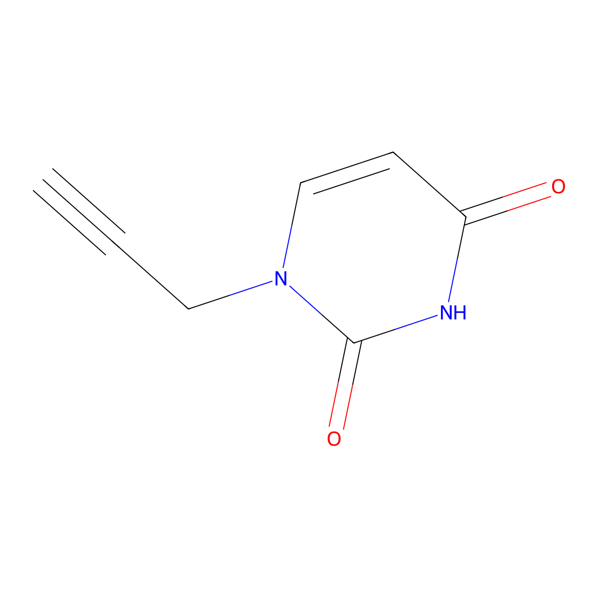 1-(Prop-2-yn-1-yl)pyrimidine-2,4(1h,3h)-dione molecular structure, CAS 168413-01-2