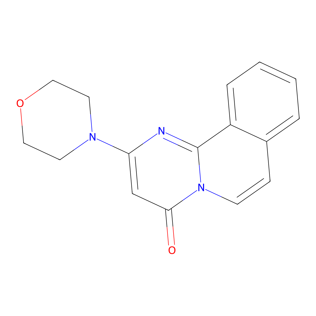 2-Morpholin-4-ylpyrimido(2,1-A)isoquinolin-4-one molecular structure, CAS 168425-64-7