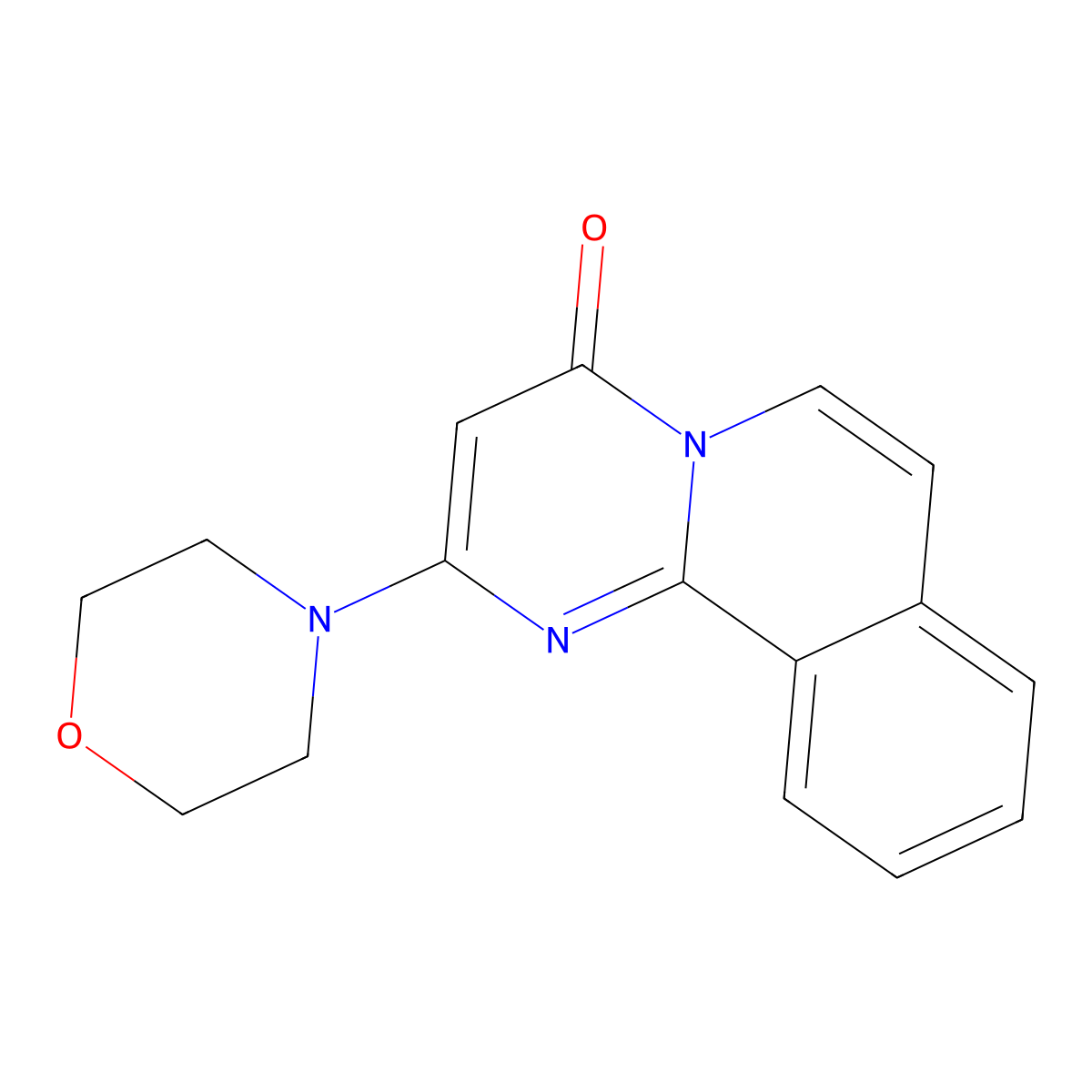 2-Morpholin-4-ylpyrimido(2,1-A)isoquinolin-4-one molecular structure, CAS 168425-64-7