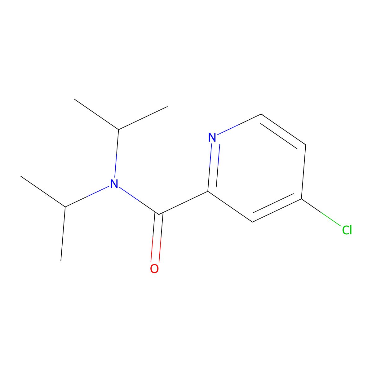 4-Chloro-N,N-diisopropylpicolinamide molecular structure, CAS 168428-76-0