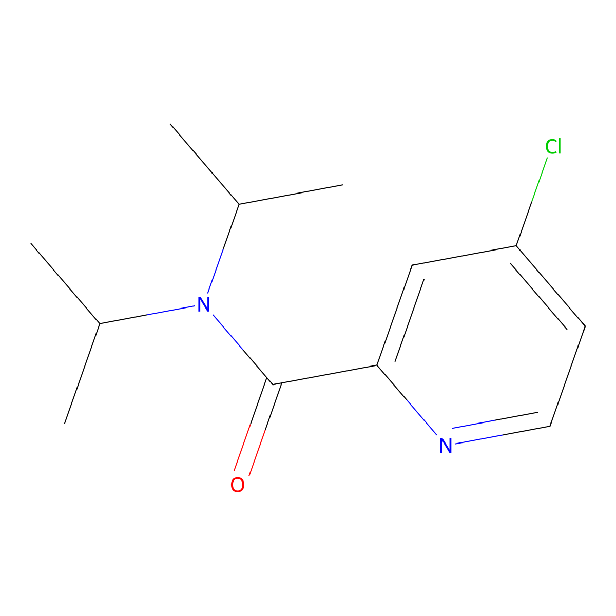 4-Chloro-N,N-diisopropylpicolinamide molecular structure, CAS 168428-76-0