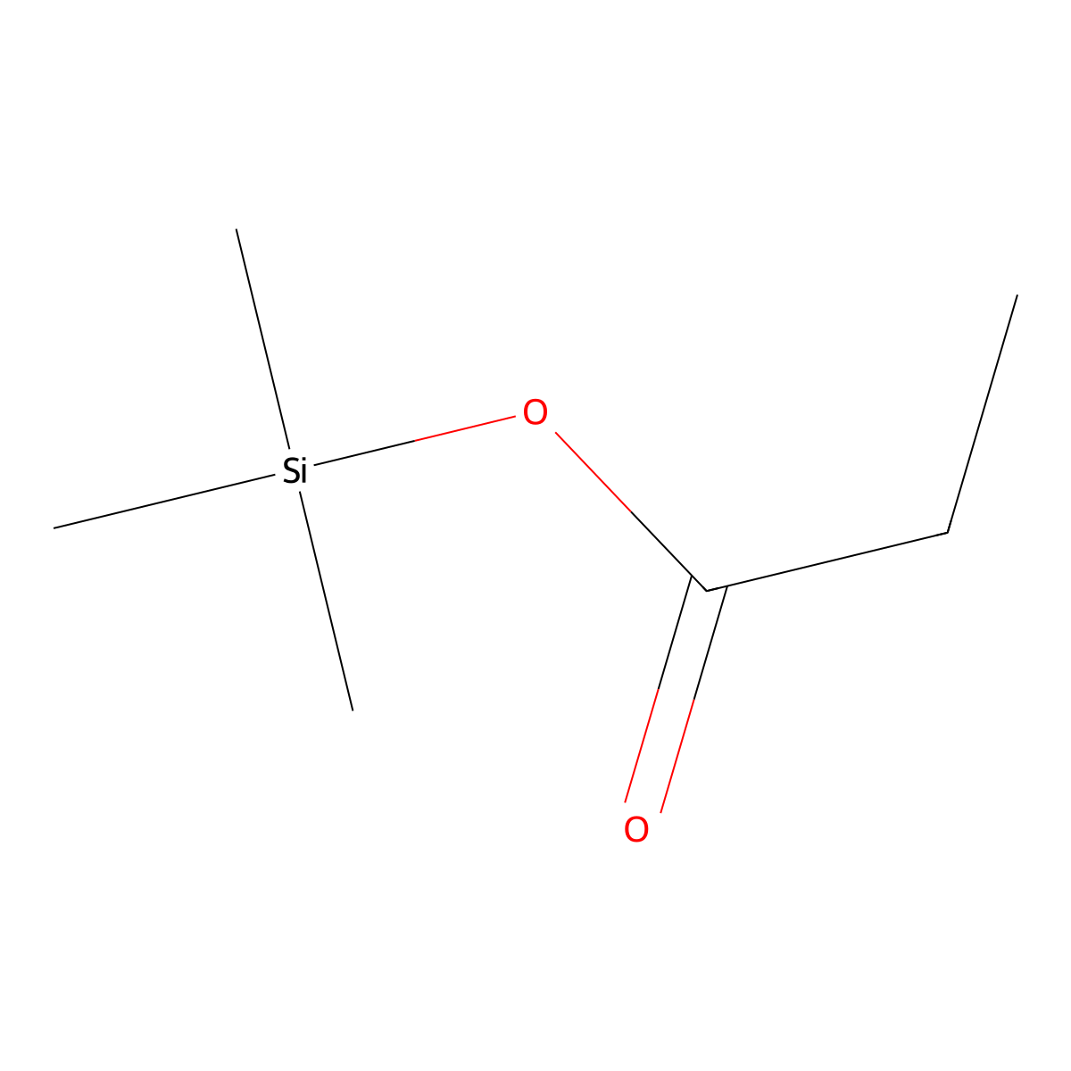 Silanol, trimethyl-, propanoate molecular structure, CAS 16844-98-7
