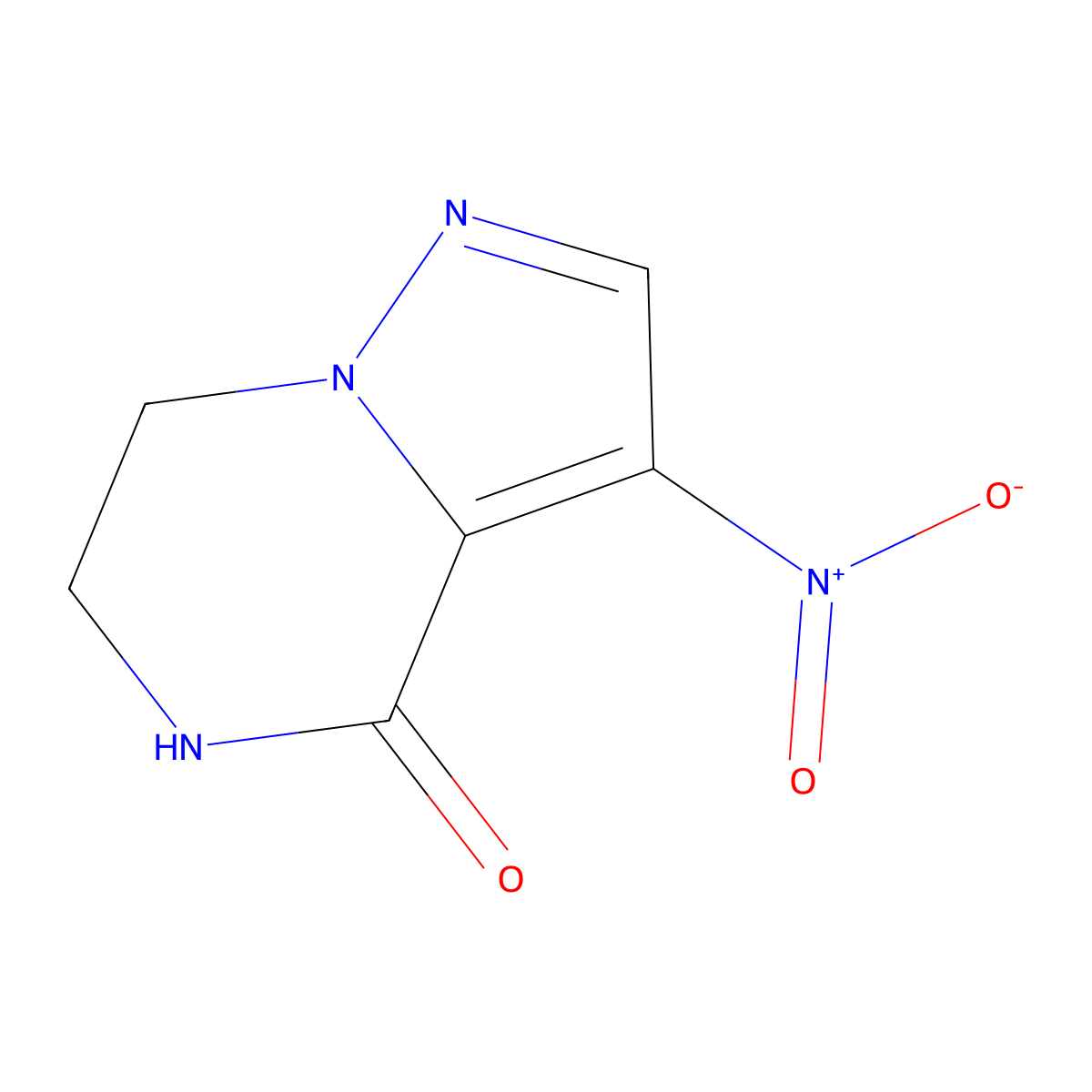 3-Nitro-6,7-dihydropyrazolo[1,5-A]pyrazin-4(5H)-one molecular structure, CAS 1684425-50-0