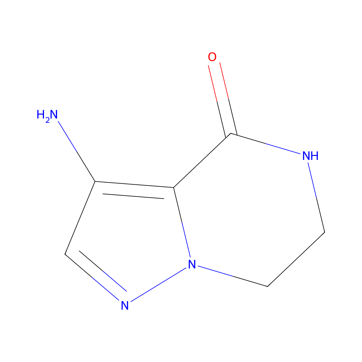 3-Amino-6,7-dihydropyrazolo[1,5-a]pyrazin-4(5h)-one molecular structure, CAS 1684425-51-1