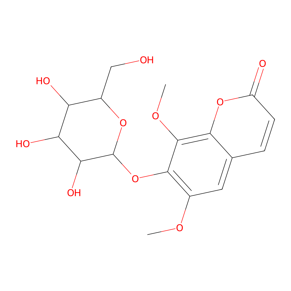 Eleutheroside B1 molecular structure, CAS 16845-16-2