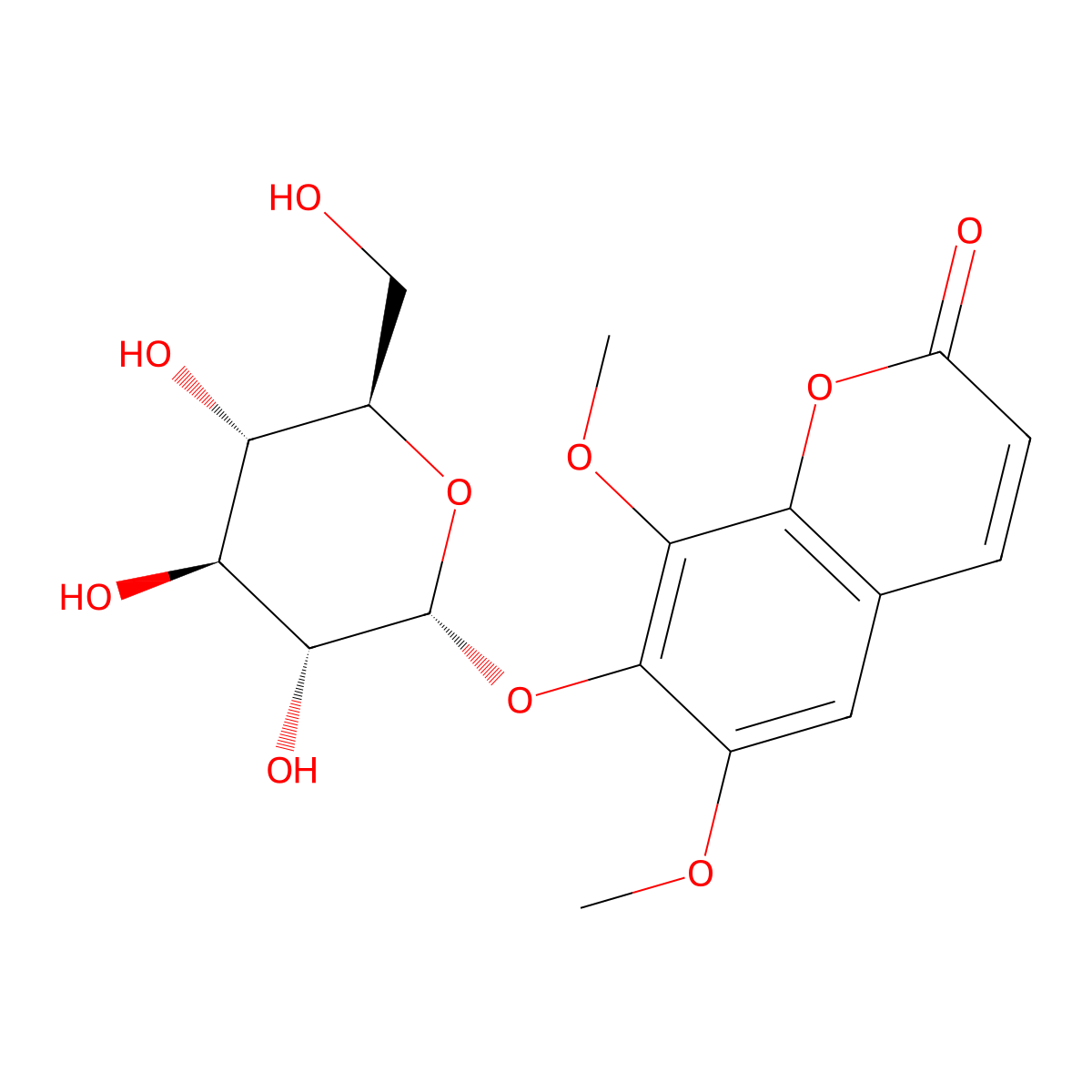 Eleutheroside B1 molecular structure, CAS 16845-16-2