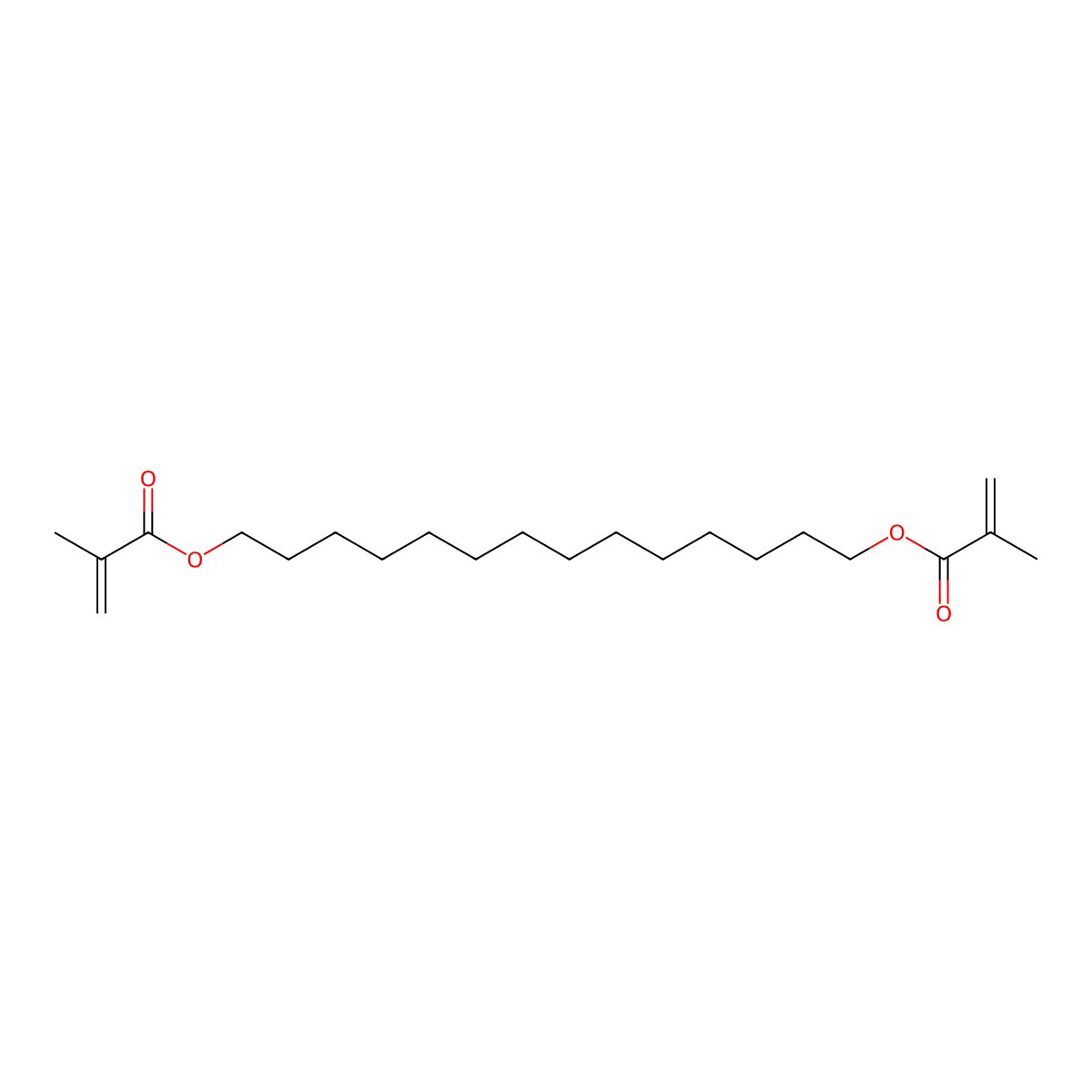 1,14-Tetradecanediol dimethacrylate molecular structure, CAS 168473-14-1