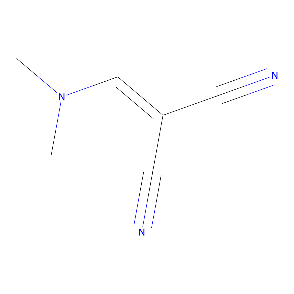 ((Dimethylamino)methylene)propanedinitrile molecular structure, CAS 16849-88-0
