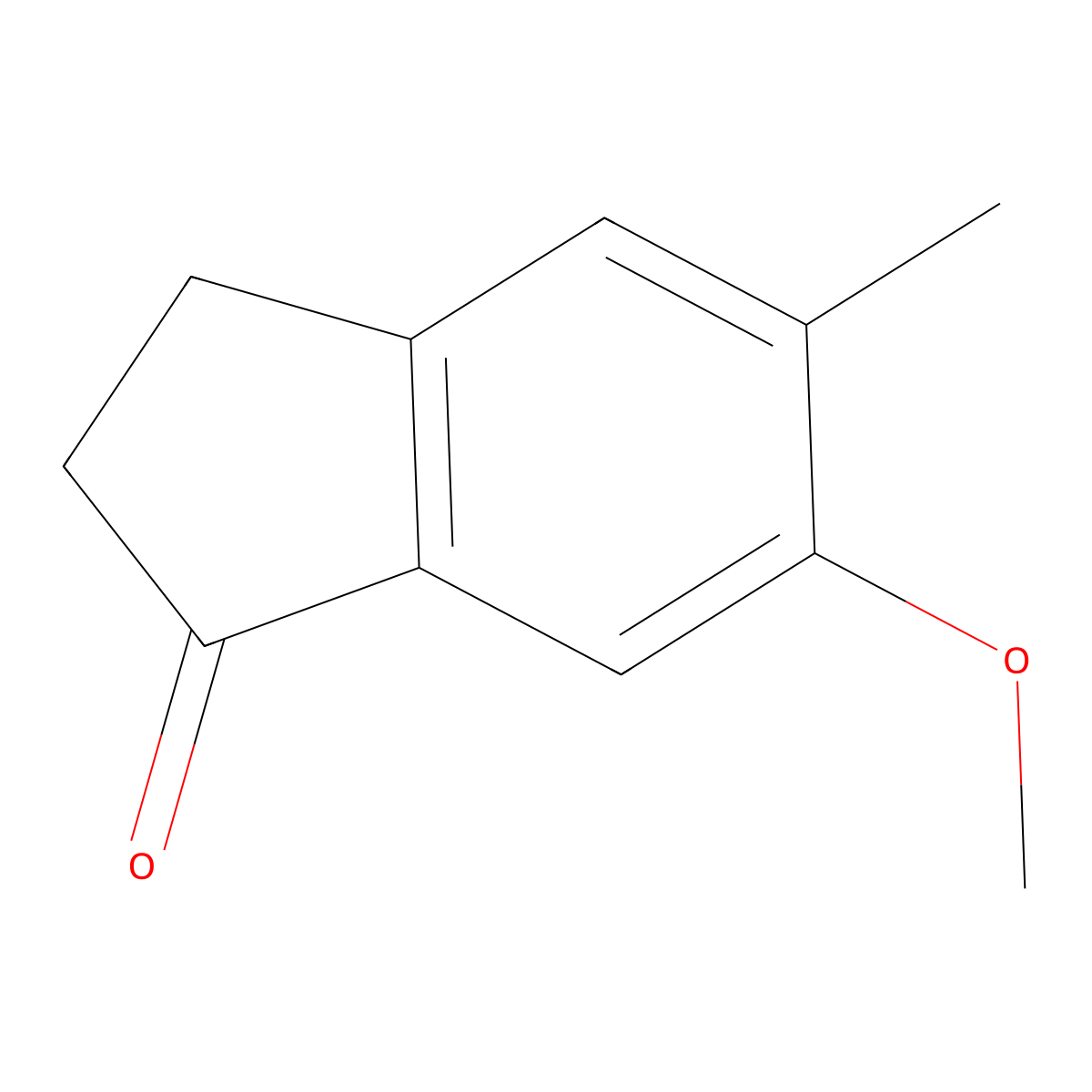6-Methoxy-5-methyl-2,3-dihydro-1H-inden-1-one molecular structure, CAS 1685-77-4