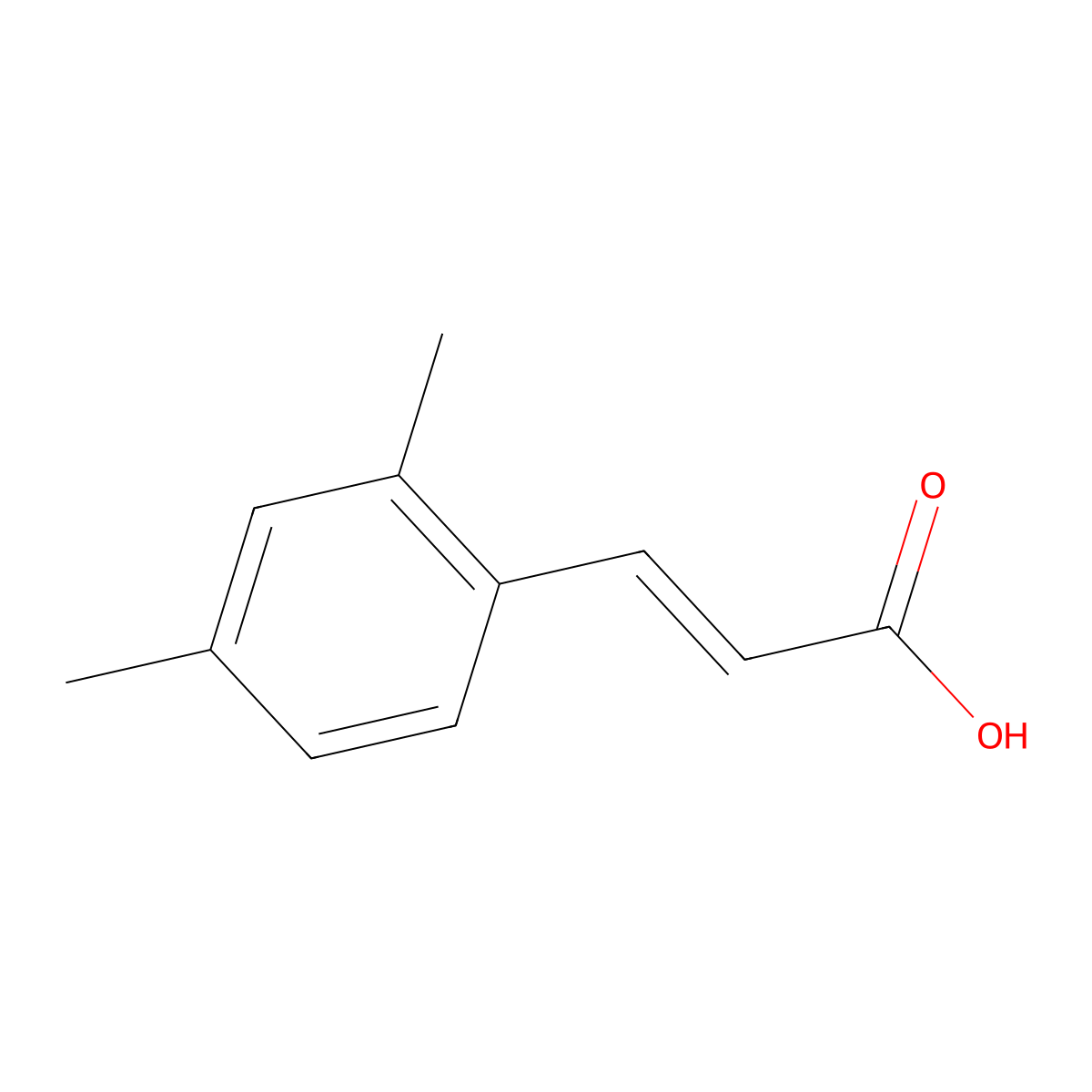 2,4-Dimethylcinnamic acid molecular structure, CAS 1685-80-9