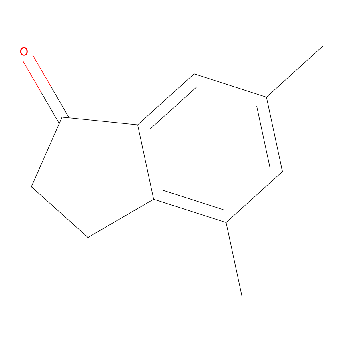 1H-inden-1-one, 2,3-dihydro-4,6-dimethyl- molecular structure, CAS 1685-81-0