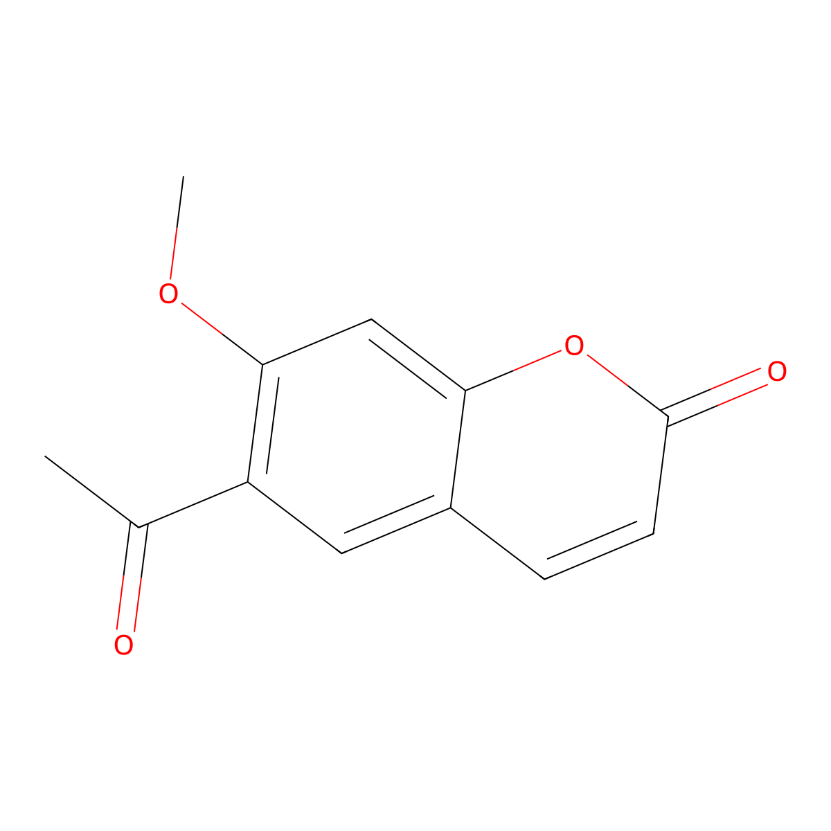 6-acetyl-7-methoxy-2H-chromen-2-one molecular structure, CAS 16850-94-5