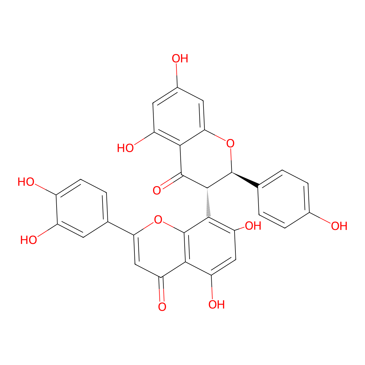(+)-Morelloflavone molecular structure, CAS 16851-21-1