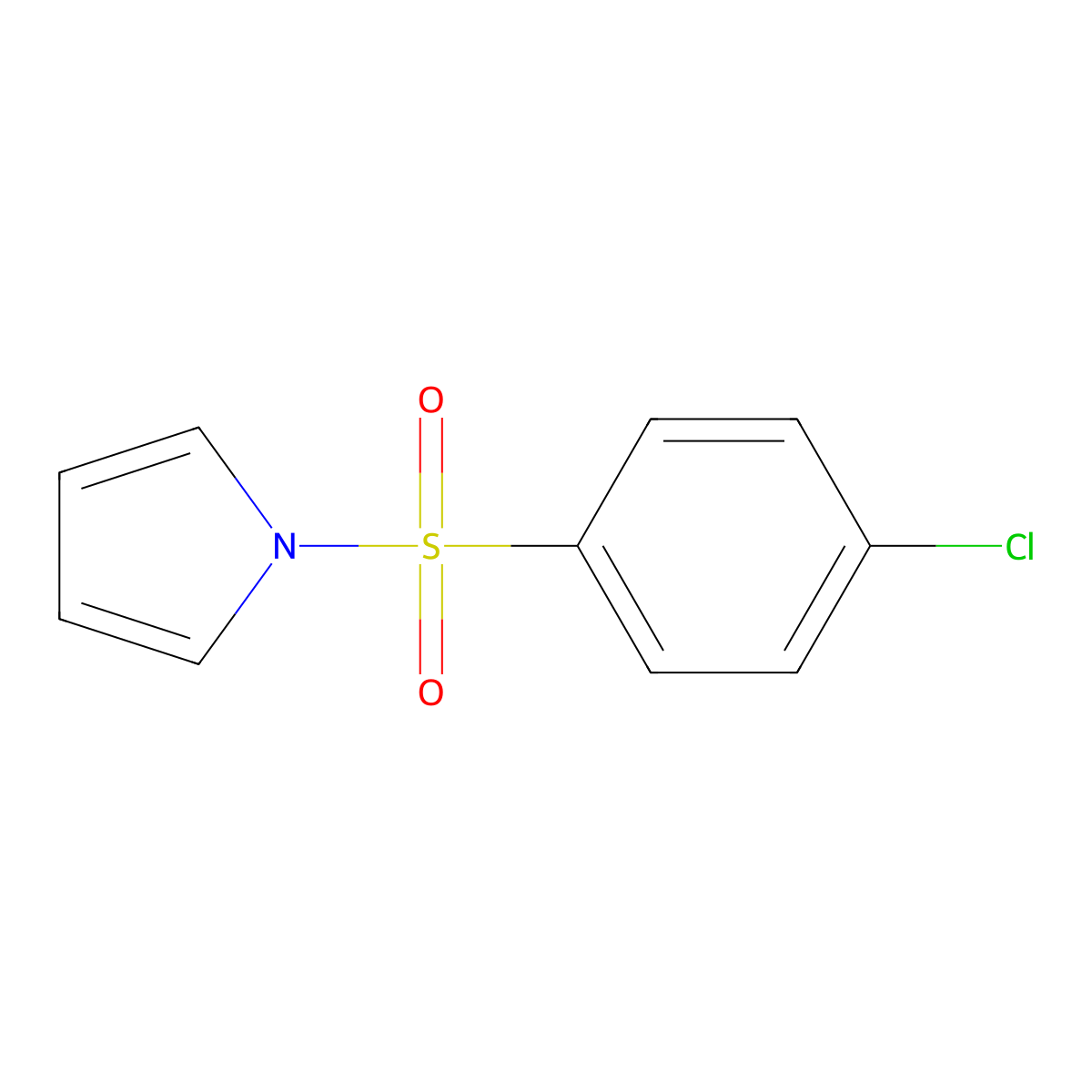 1-[(4-Chlorophenyl)sulfonyl]-1H-pyrrole molecular structure, CAS 16851-83-5