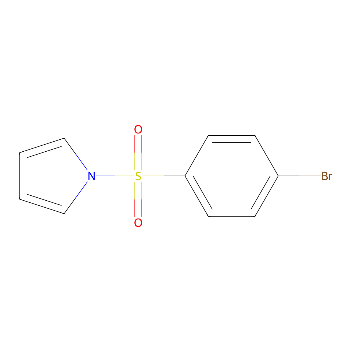 1-(4-Bromophenylsulfonyl)-1H-pyrrole molecular structure, CAS 16851-84-6