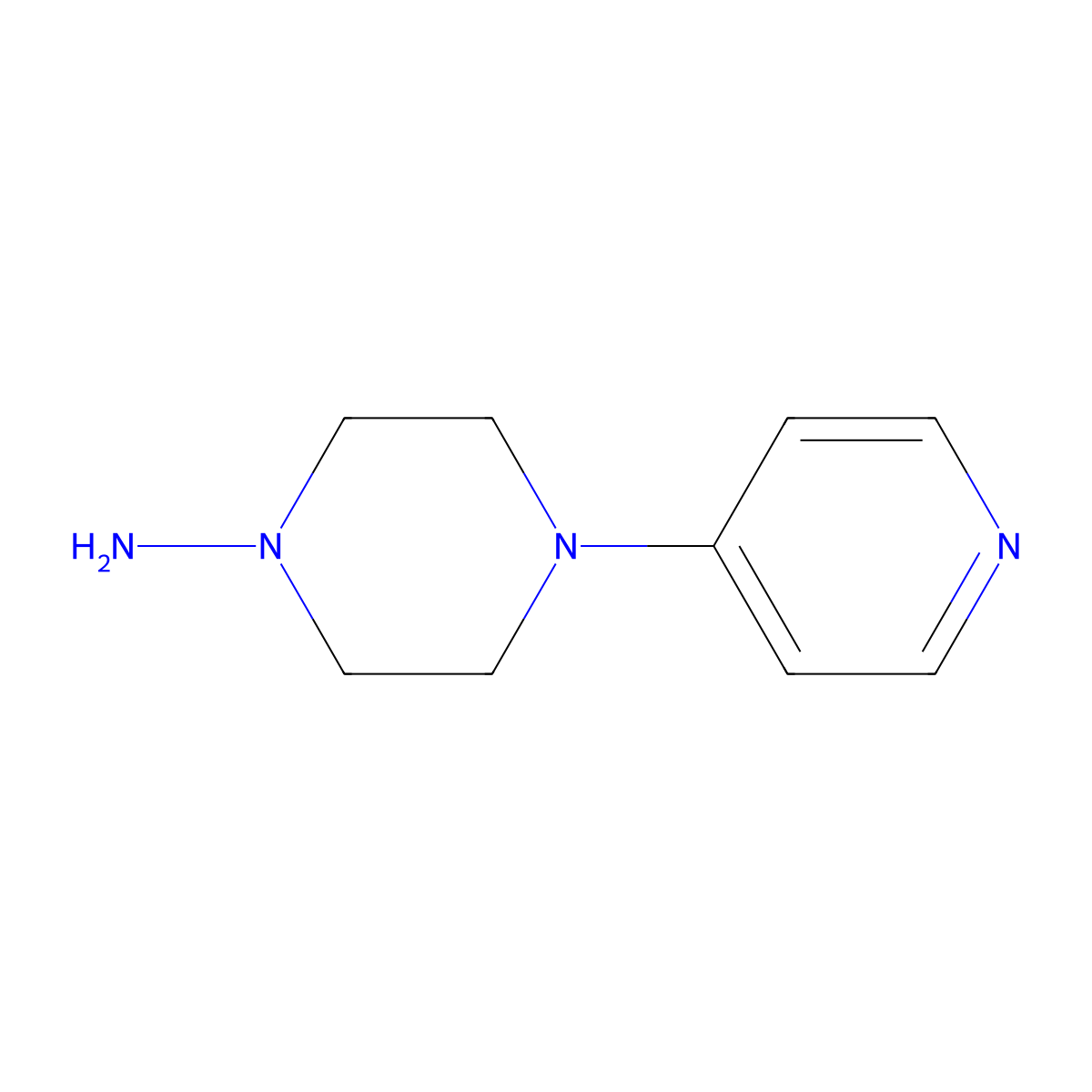 4-(Pyridin-4-yl)piperazin-1-amine molecular structure, CAS 1685253-16-0