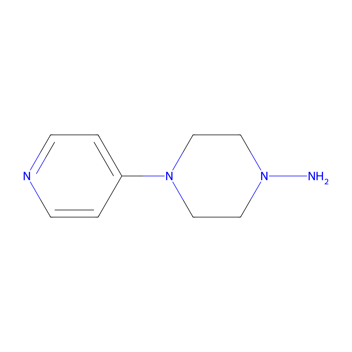 4-(Pyridin-4-yl)piperazin-1-amine molecular structure, CAS 1685253-16-0