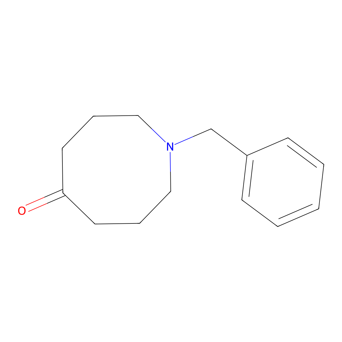1-Benzylazocan-5-one molecular structure, CAS 16853-08-0