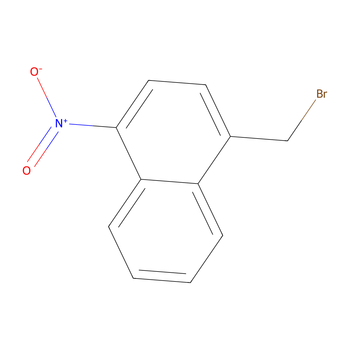 1-(Bromomethyl)-4-nitronaphthalene molecular structure, CAS 16855-41-7