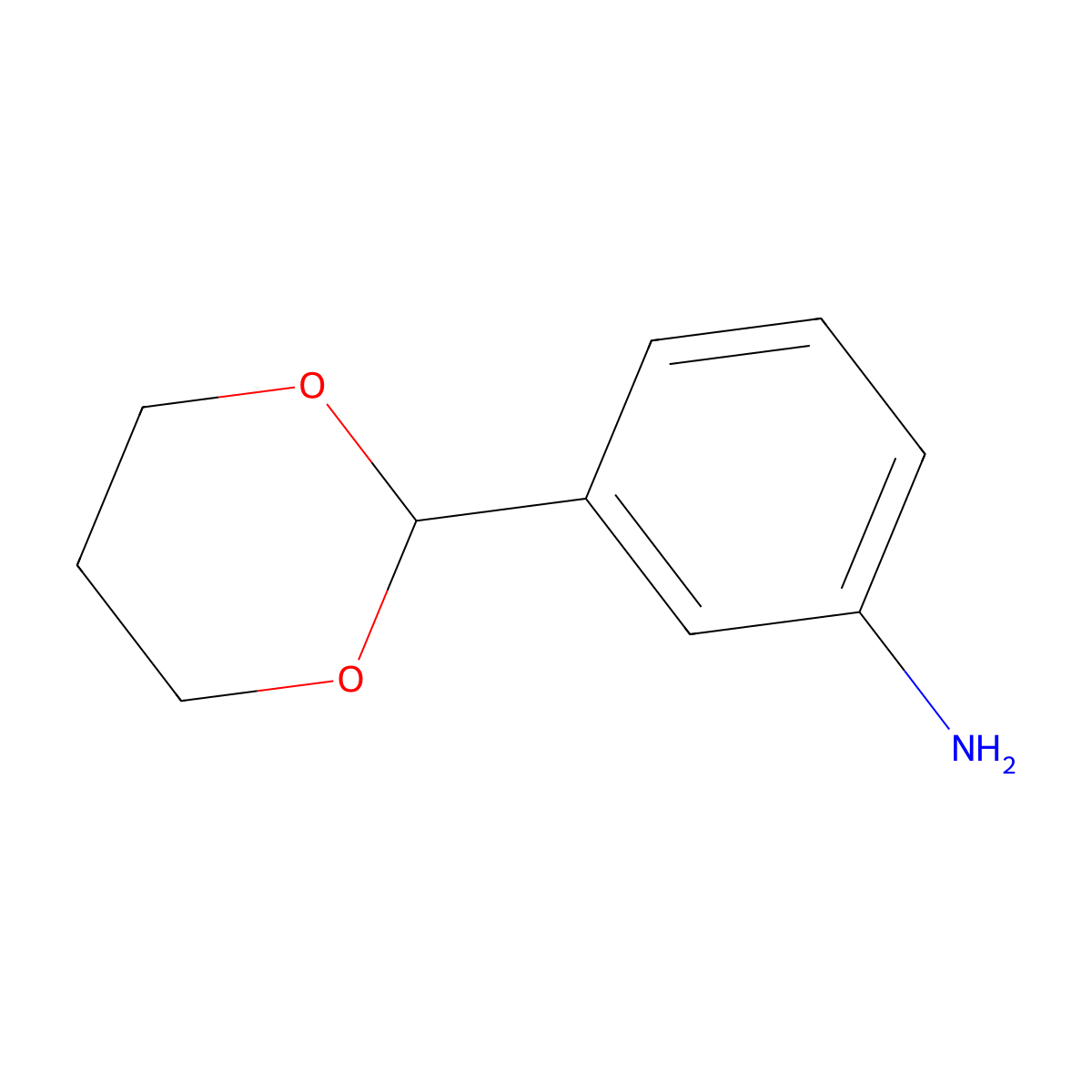 3-(1,3-Dioxan-2-yl)aniline molecular structure, CAS 168551-56-2