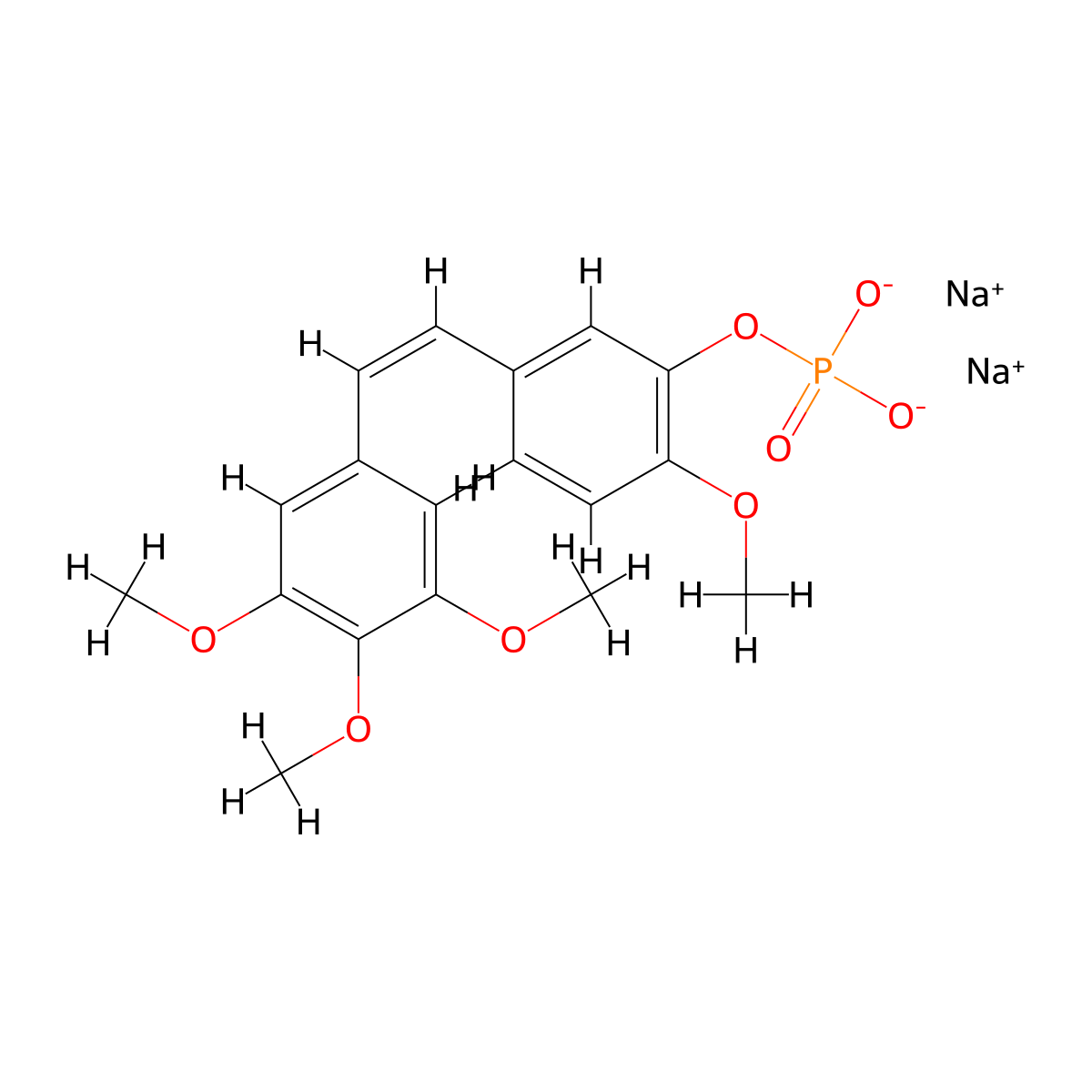 Fosbretabulin disodium molecular structure, CAS 168555-66-6
