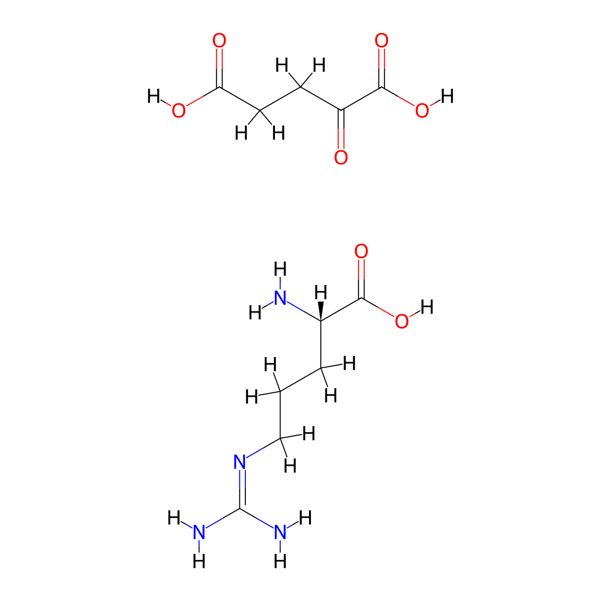 Arginine oxoglurate molecular structure, CAS 16856-18-1