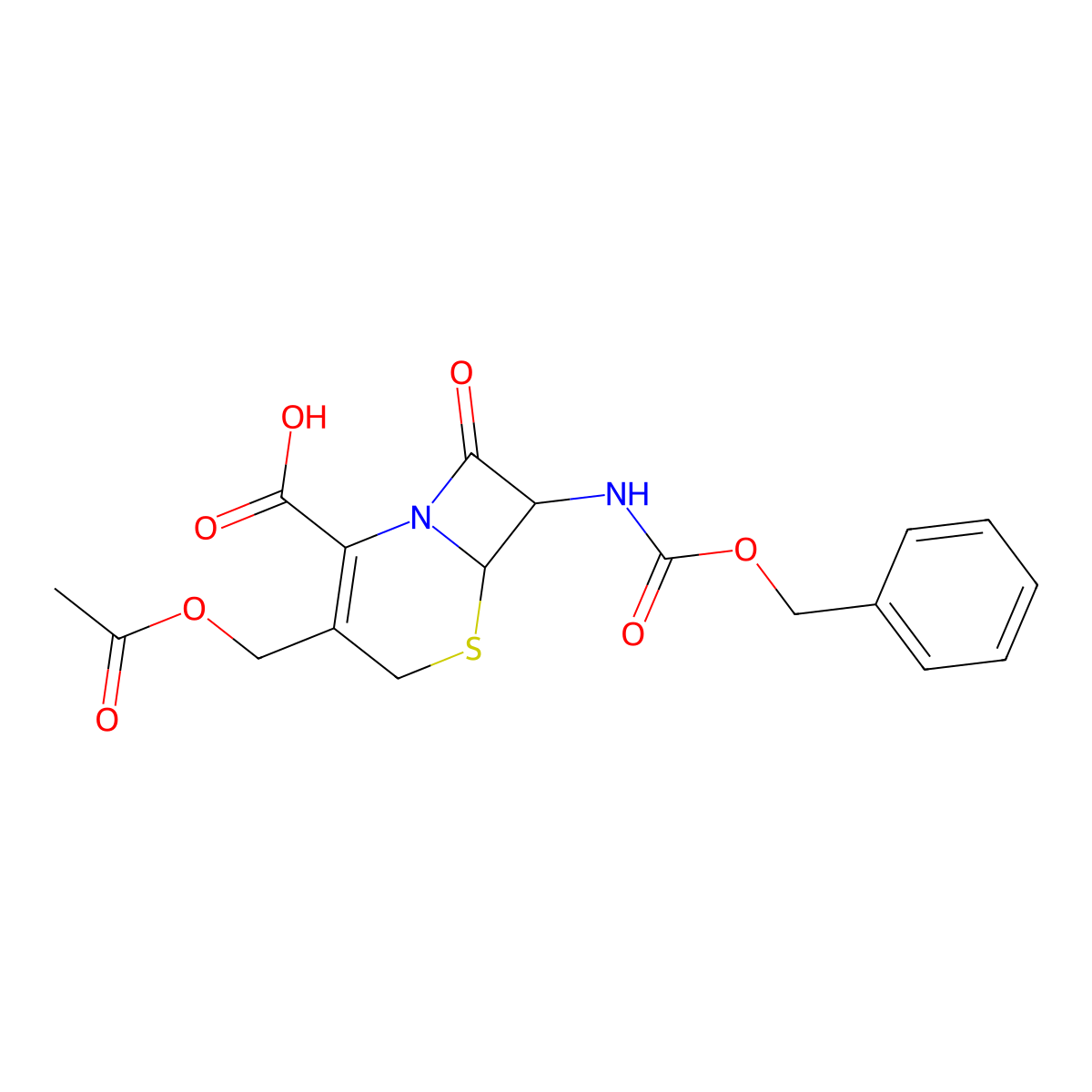 (6R,7R)-3-[(acetyloxy)methyl]-7-{[(benzyloxy)carbonyl]amino}-8-oxo-5-thia-1-azabicyclo[4.2.0]oct-2-ene-2-carboxylic acid molecular structure, CAS 16857-40-2